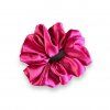 Moni saténová gumička do vlasů scrunchie fuchsia L