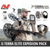 Rozšírená sada detektorov kovov Minelab X Terra ELITE. V sete nájdete menšiu separačnú cievku a tiež bezdrôtové slúchadlá.