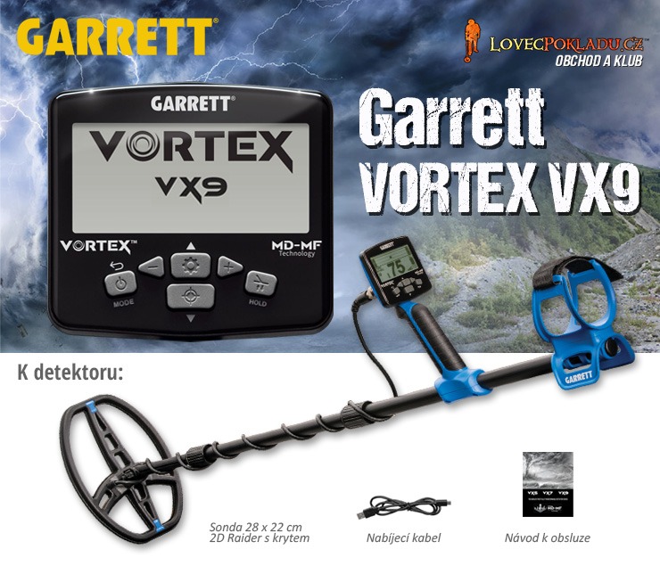 Detektor kovov Garrett Vortex VX9