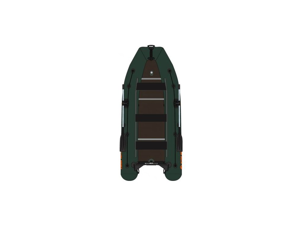 Čln Kolibri KM-450DSL zelený s vystuženou podlahou