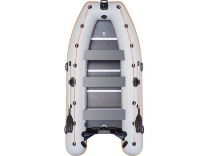 Čln Kolibri KM-400DSL šedý s hliníkovou podlahu