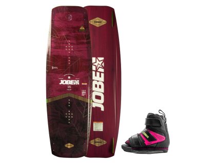 JOBE ARMADA RED WAKEBOARD 137 & HOST BINDINGS PINK SET