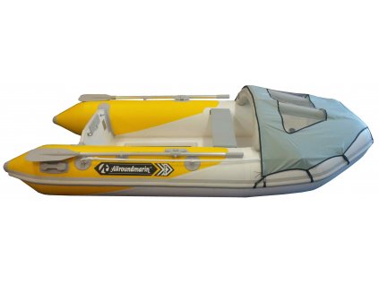 ALLROUNDMARIN RIBSTAR LOOK 310 Nafukovací čln s laminátovou podlahou žltobiely RIBSTAR LOOK 310 + predná strieška