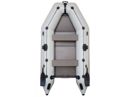 Čln Kolibri KM-245 D šedý, nafukovací kýl, pevná podlaha