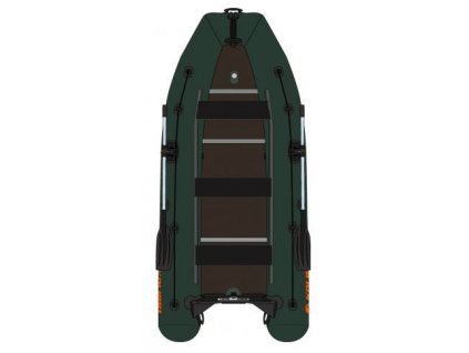 Čln Kolibri KM-400DSL zelený s drevenou podlahou