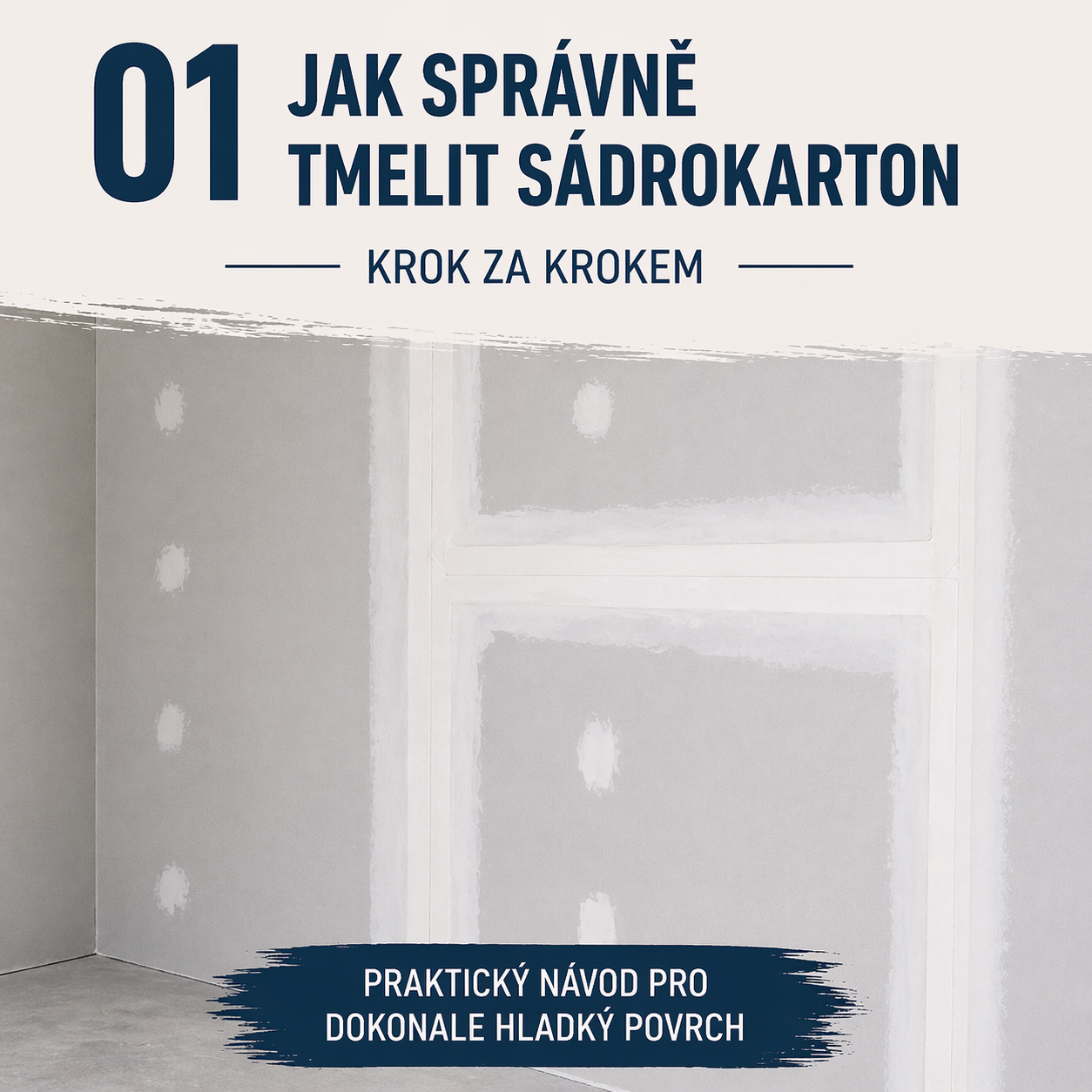 Jak tmelit sádrokarton krok za krokem