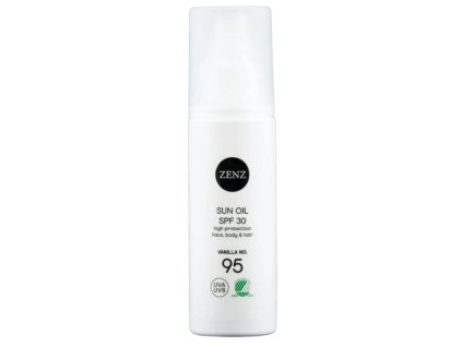 ZENZ No. 95. SUN Oil SPF 30 High protection face body & hair VANILLA, 150 ml