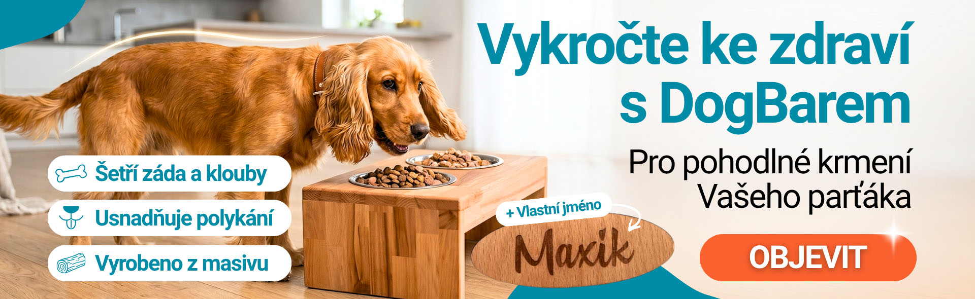 Kvalitní DogBary z masivu