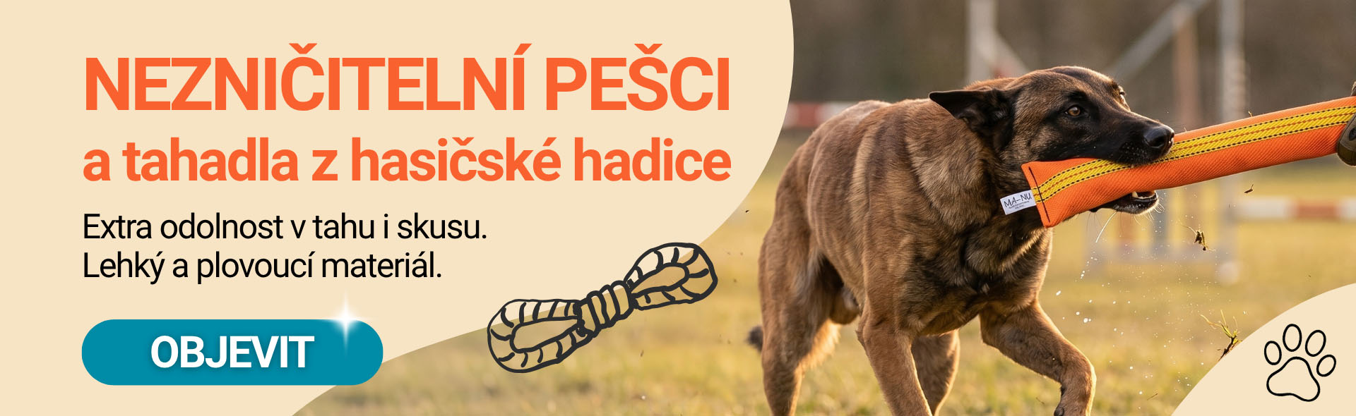 Pešci a tahadla z hasičské hadice