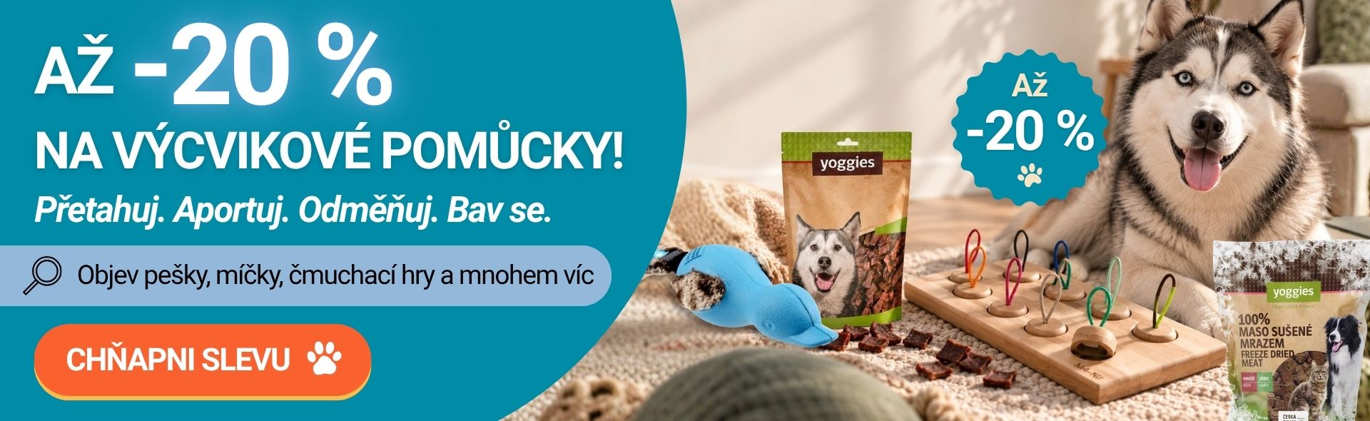 Výcvikové pomůcky s 20% slevou