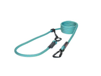 Lanové vodítko EASY LONG - TWIST | velký pes |modrožluté - 064 (Délka 4 m)