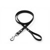 Vodítko pro psa MA NU Dark Moon černé chrom kování