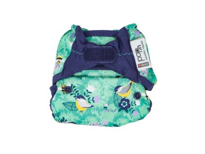 Pop-in waterproof aplix reusable nappy cover Round the Garden - aplix