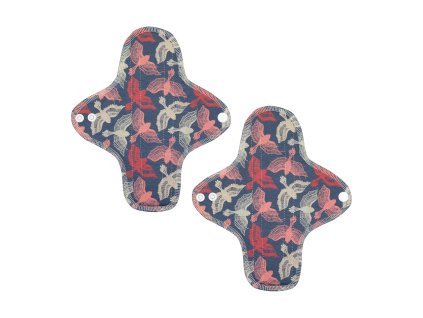 Reusable daily organic cotton cloth pads Midi - Paradise 2 pcs