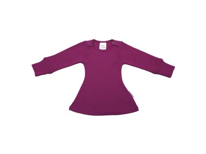 Manymonths merino šaty Violet Lotus