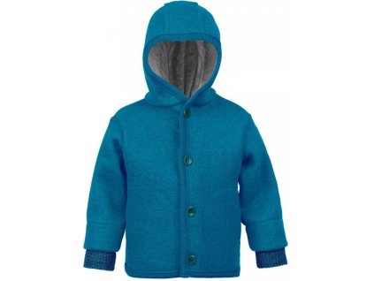 Disana kabátek merino s náplety blue