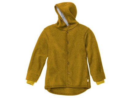 Disana kabátek merino s náplety curry