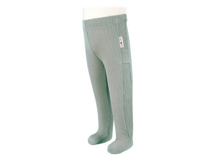 Manymonths merino punčochové legíny - Bright Silver