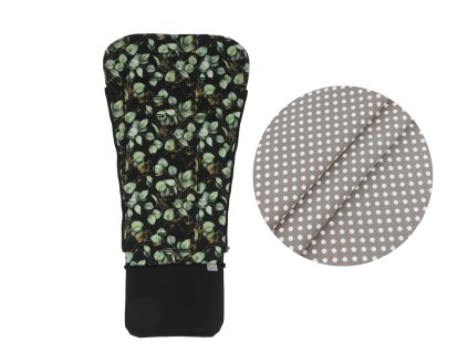 Prodloužená podožka do kočárku Brown Dots