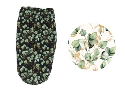 Nepadací deka na zip bavlněná jaro/podzim - White Eucalyptus