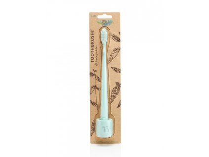 Natural family co. BIO zubní kartáček se stojánkem Mátový