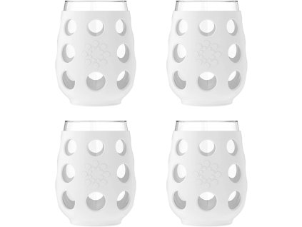Sklenice na víno Lifefactory 500ml Optic white 4 ks