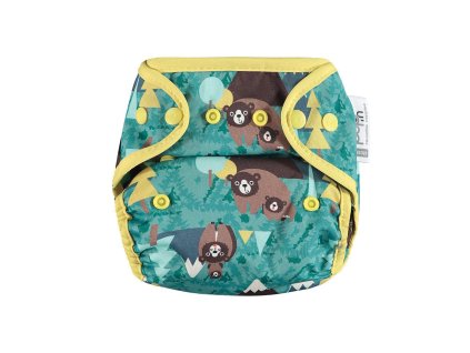 Pop-in AIO bamboo reusable popper nappy Bear