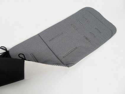 Podložka do kočárku Thule 2/3 - Dark Grey Dots