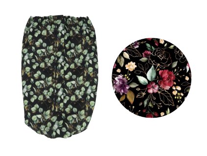 Nepadací deka na zip nepromokavá jaro/podzim - Midnight Flowers