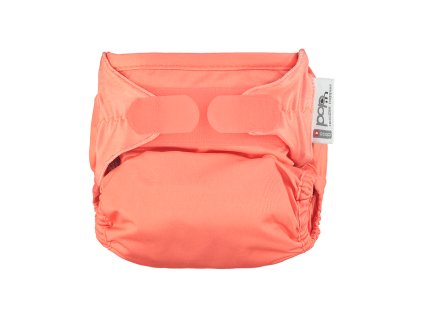 Pop-in AIO reusable aplix bamboo nappyCoral