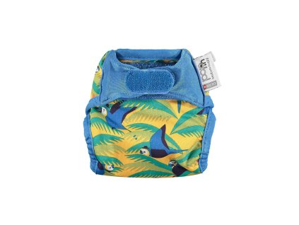 Pop-in all-in-two newborn bamboo aplix reusable nappy Parrot