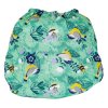 Pop-in waterproof aplix reusable nappy cover Round the Garden - aplix