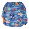 Pop-in waterproof aplix reusable nappy cover Twilight Garden - aplix