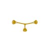1459 3 snappi fastener 3pcs red mint dark yellow