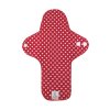 Reusable night organic cotton cloth pads Maxi –- Red Dots 1 pcs