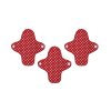 Reusable pantyliners organic cotton cloth pads Mini – - Red Dots 3 pcs