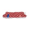Moon Pouch for cloth pads - Red Hearts