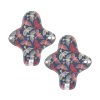 Reusable daily organic cotton cloth pads Midi - Paradise 2 pcs
