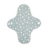 Reusable daily organic cotton cloth pads Midi - Cloud Stars 2 pcs