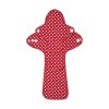 Starter pack of organic cotton reusable cloth pads Trial plus - Red Dots 3 pcs