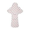 Starter pack of organic cotton reusable cloth pads Trial plus - White Hearts 3 pcs