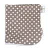 Moon Pouch for cloth pads - Brown Dots