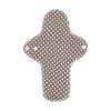 Reusable night organic cotton cloth pads Maxi –- Brown Dots 1 pcs