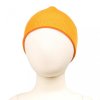 Manymonths oboustran. čepice merino Saffron Yellow (žlutá)