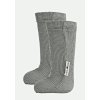ManyMonths ponožky s gumičkou merino 18 silver cloud