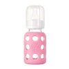Skleněná láhev Lifefactory 120 ml kojenecká Pink