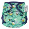Pop-in AIO reusable aplix bamboo nappyRound the Garden