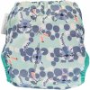 Pop-in AIO bamboo reusable popper nappy Snow Leopard