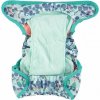 Pop-in AIO bamboo reusable popper nappy Snow Leopard