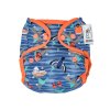 Pop-in AIO bamboo reusable popper nappy Twilight Garden